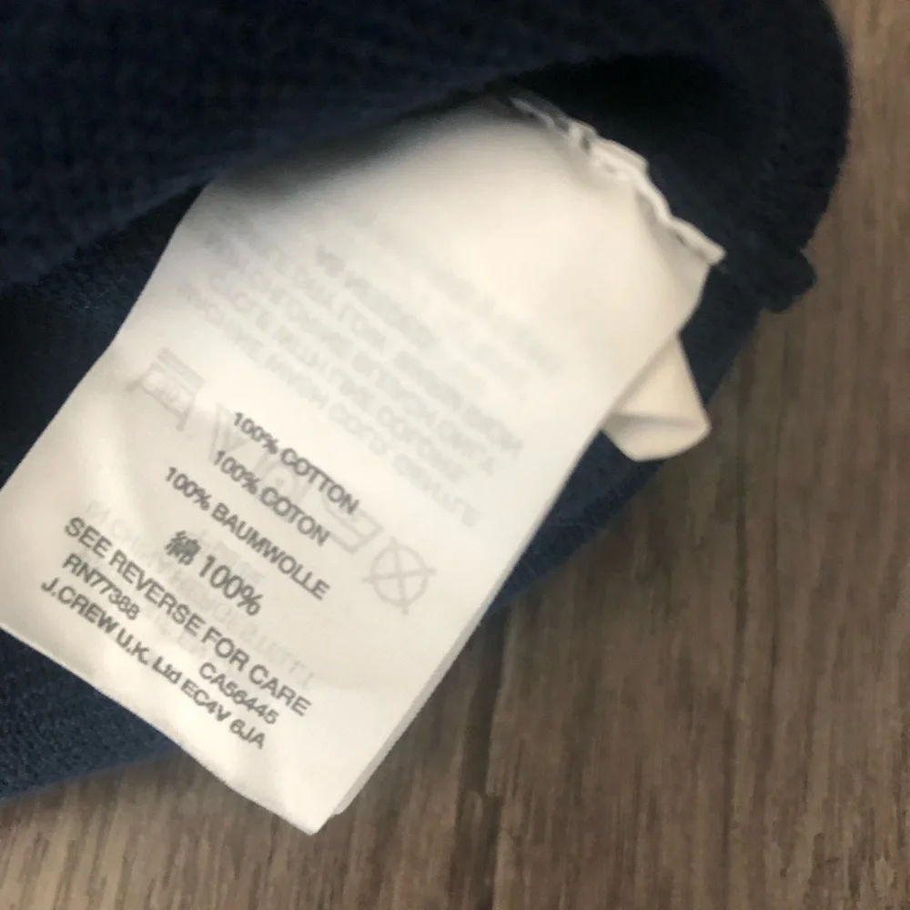J. crew navy ruffle boatneck sweater M